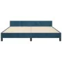 Dark blue velvet bed frame with headboard 180x200 cm by , Beds and slatted bases - Ref: Foro24-3125712, Price: 224,66 €, Disc...