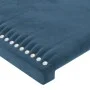 Dark blue velvet bed frame with headboard 180x200 cm by , Beds and slatted bases - Ref: Foro24-3125712, Price: 224,66 €, Disc...
