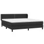 Box spring bed with black synthetic leather mattress 180x200 cm by , Beds and slatted bases - Ref: Foro24-3127265, Price: 555...