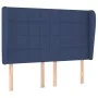 Box spring bed with blue fabric mattress 140x190 cm by , Beds and slatted bases - Ref: Foro24-3127963, Price: 516,77 €, Disco...