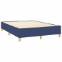 Cama box spring con colchón tela azul 140x190 cm de , Camas y somieres - Ref: Foro24-3128363, Precio: 526,40 €, Descuento: %