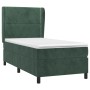 Cama box spring con colchón terciopelo verde oscuro 90x200 cm de , Camas y somieres - Ref: Foro24-3129132, Precio: 347,04 €, ...