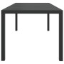 Black aluminum and WPC garden table 185x90x74 cm by vidaXL, Garden tables - Ref: Foro24-42792, Price: 276,76 €, Discount: %