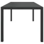 Black aluminum and WPC garden table 185x90x74 cm by vidaXL, Garden tables - Ref: Foro24-42792, Price: 271,15 €, Discount: %
