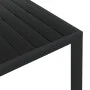 Black aluminum and WPC garden table 185x90x74 cm by vidaXL, Garden tables - Ref: Foro24-42792, Price: 271,15 €, Discount: %
