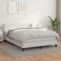 Boxspringbett mit weißer Kunstledermatratze 140x190 cm von , Betten und Lattenroste - Ref: Foro24-3130656, Preis: 491,10 €, R...