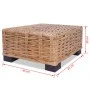Natural rattan coffee table 45x45x30 cm - by vidaXL, Coffee table - Ref: Foro24-244627, Price: 87,68 €, Discount: %