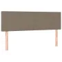 Box spring bed with mattress and LED lights taupe gray fabric 140x190 cm by , Beds and slatted bases - Ref: Foro24-3133553, P...