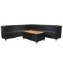 5-teiliges Gartenmöbel-Set und schwarze synthetische Rattankissen von vidaXL, Gartensets - Ref: Foro24-42997, Preis: 768,80 €...