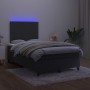 Box spring bed with mattress and LED black velvet 120x200 cm by , Beds and slatted bases - Ref: Foro24-3136055, Price: 405,56...