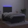 Box spring bed with mattress and LED black velvet 120x200 cm by , Beds and slatted bases - Ref: Foro24-3136055, Price: 397,56...