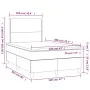 Box spring bed with mattress and LED black velvet 120x200 cm by , Beds and slatted bases - Ref: Foro24-3136055, Price: 397,56...