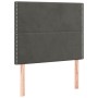 Box spring bed with mattress and LED dark gray velvet 90x190 cm by , Beds and slatted bases - Ref: Foro24-3136036, Price: 316...