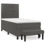 Boxspringbett mit dunkelgrauer Samtmatratze 90x200 cm von , Betten und Lattenroste - Ref: Foro24-3137762, Preis: 330,22 €, Ra...
