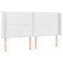 Box spring bed with mattress and LED white synthetic leather 180x200 cm by , Beds and slatted bases - Ref: Foro24-3139338, Pr...