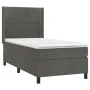 Boxspringbett mit Matratze und dunkelgrauem LED-Samt 90x200 cm von , Betten und Lattenroste - Ref: Foro24-3139482, Preis: 317...