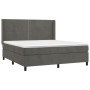 Boxspringbett mit Matratze und dunkelgrauem LED-Samt 180x200 cm von , Betten und Lattenroste - Ref: Foro24-3139518, Preis: 57...