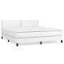 Box spring bed with white synthetic leather mattress 160x200 cm by , Beds and slatted bases - Ref: Foro24-3141072, Price: 510...