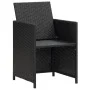Gartenstühle mit Kissen, 2 Stück, schwarzes synthetisches Rattan von vidaXL, Gartenstühle - Ref: Foro24-42559, Preis: 148,91 ...