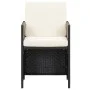 Garden chairs with cushions 2 units black synthetic rattan by vidaXL, Garden chairs - Ref: Foro24-42559, Price: 151,36 €, Dis...