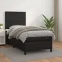 Cama box spring con colchón cuero sintético negro 90x190 cm de , Camas y somieres - Ref: Foro24-3142761, Precio: 316,57 €, De...