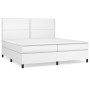 Boxspringbett mit weißer Kunstledermatratze 200x200 cm von , Betten und Lattenroste - Ref: Foro24-3142804, Preis: 692,45 €, R...