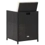 Garden chairs with cushions 2 units black synthetic rattan by vidaXL, Garden chairs - Ref: Foro24-42559, Price: 151,36 €, Dis...