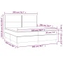 Boxspringbett mit weißer Kunstledermatratze 200x200 cm von , Betten und Lattenroste - Ref: Foro24-3142804, Preis: 692,45 €, R...
