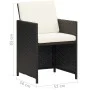 Garden chairs with cushions 2 units black synthetic rattan by vidaXL, Garden chairs - Ref: Foro24-42559, Price: 151,36 €, Dis...