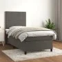 Box spring bed with dark gray velvet mattress 90x190 cm by , Beds and slatted bases - Ref: Foro24-3142936, Price: 294,74 €, D...