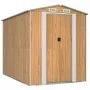 Hellbrauner Gartenschuppen aus verzinktem Stahl, 192 x 274 x 223 cm von , Schuppen - Ref: Foro24-3147472, Preis: 380,13 €, Ra...