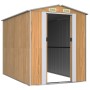 Light brown galvanized steel garden shed 192x274x223 cm by , Sheds - Ref: Foro24-3147472, Price: 402,18 €, Discount: %