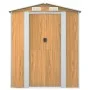 Cobertizo jardín acero galvanizado marrón claro 192x855x223 cm de , Cobertizos - Ref: Foro24-3147479, Precio: 965,70 €, Descu...