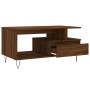 Couchtisch aus braunem Eichensperrholz, 90 x 49 x 45 cm von , Couchtisch - Ref: Foro24-831027, Preis: 62,87 €, Rabatt: %