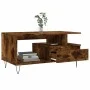 Mesa de centro madera contrachapada roble ahumado 90x49x45 cm de , Mesas de centro - Ref: Foro24-831025, Precio: 66,47 €, Des...