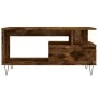 Mesa de centro madera contrachapada roble ahumado 90x49x45 cm de , Mesas de centro - Ref: Foro24-831025, Precio: 66,47 €, Des...