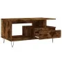 Mesa de centro madera contrachapada roble ahumado 90x49x45 cm de , Mesas de centro - Ref: Foro24-831025, Precio: 66,47 €, Des...