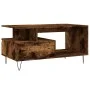 Mesa de centro madera contrachapada roble ahumado 90x49x45 cm de , Mesas de centro - Ref: Foro24-831025, Precio: 66,47 €, Des...