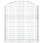 Gabione Korbbogenform aus verzinktem Eisen 150x30x160/180 cm von , Töpfe und Pflanzgefäße - Ref: Foro24-153448, Preis: 87,52 ...