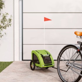 Haustier-Fahrradanhänger, Eisen-Oxford-Stoff, Grün von , Kinderwagen für Haustiere - Ref: Foro24-93955, Preis: 95,70 €, Rabat...