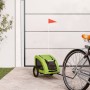 Haustier-Fahrradanhänger, Eisen-Oxford-Stoff, Grün von , Kinderwagen für Haustiere - Ref: Foro24-93955, Preis: 95,70 €, Rabat...