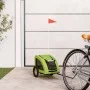 Remolque de bicicleta mascotas hierro tela Oxford verde de , Cochecitos para mascotas - Ref: Foro24-93955, Precio: 91,43 €, D...