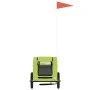 Haustier-Fahrradanhänger, Eisen-Oxford-Stoff, Grün von , Kinderwagen für Haustiere - Ref: Foro24-93955, Preis: 91,52 €, Rabat...