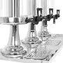 Dreifach-Saftspender aus Edelstahl, 3 x 8 l von , Getränkespender - Ref: Foro24-50533, Preis: 198,98 €, Rabatt: %