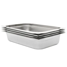 Gastronorm-Tabletts 4 Einheiten GN 1/1 100 mm Edelstahl von , Eimer für Dampftische - Ref: Foro24-50881, Preis: 72,50 €, Raba...