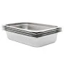 Gastronorm trays 4 units GN 1/1 100 mm stainless steel by , Buckets for steam tables - Ref: Foro24-50881, Price: 72,50 €, Dis...