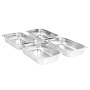 Gastronorm-Tabletts 4 Einheiten GN 1/1 100 mm Edelstahl von , Eimer für Dampftische - Ref: Foro24-50881, Preis: 77,45 €, Raba...