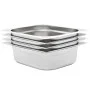 Gastronorm trays 4 units GN 1/2 100 mm stainless steel by , Buckets for steam tables - Ref: Foro24-50888, Price: 46,77 €, Dis...