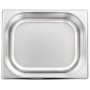 Gastronorm trays 4 units GN 1/2 100 mm stainless steel by , Buckets for steam tables - Ref: Foro24-50888, Price: 50,08 €, Dis...