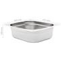 Gastronorm trays 4 units GN 1/2 100 mm stainless steel by , Buckets for steam tables - Ref: Foro24-50888, Price: 50,08 €, Dis...